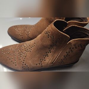 Brown Suede Ankle Boots